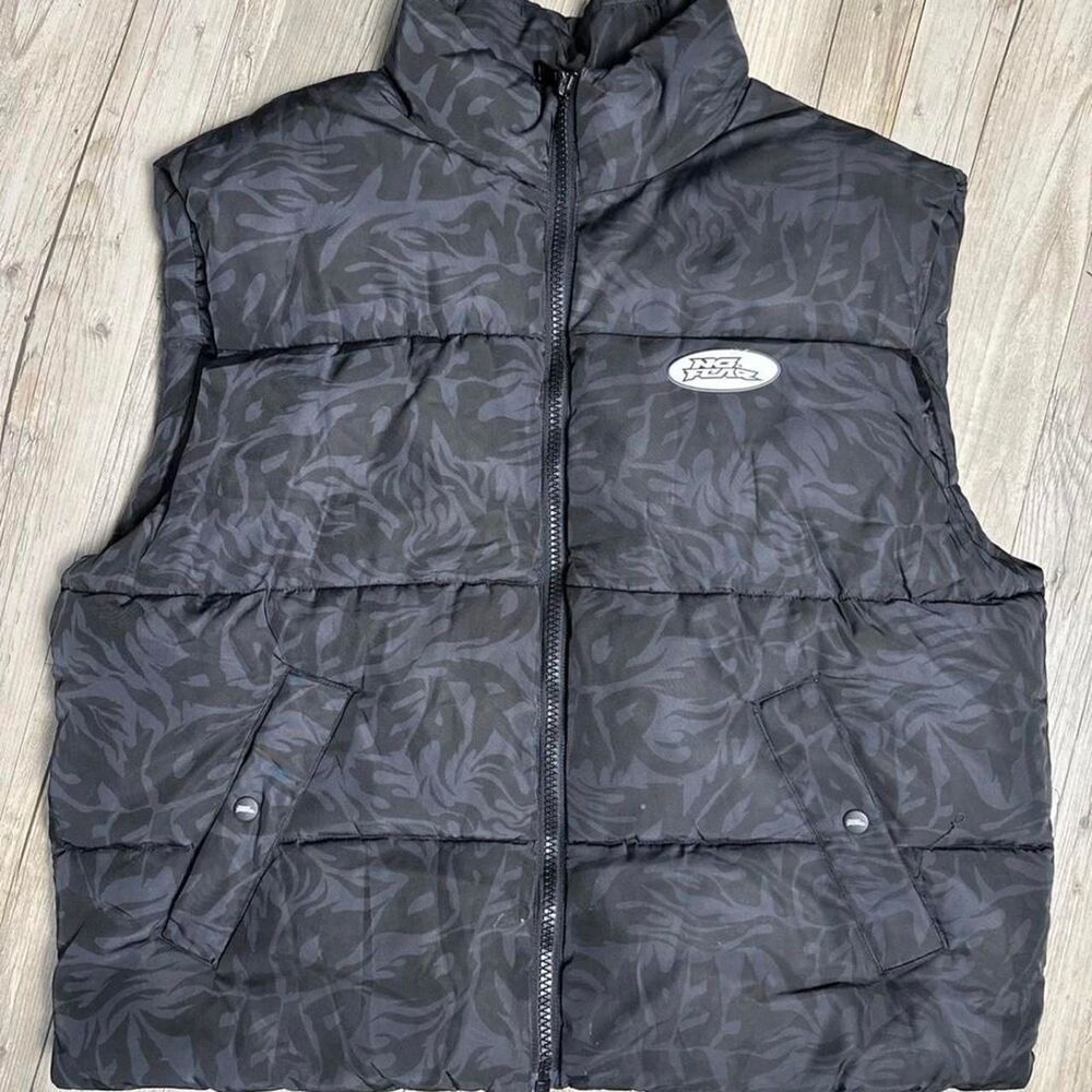 H-m Men's Black and Grey Gilet